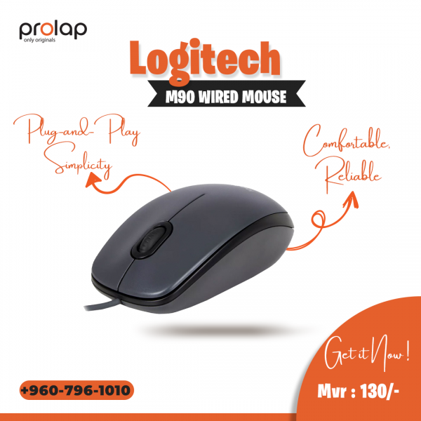 Logitech Wired Mouse M90...