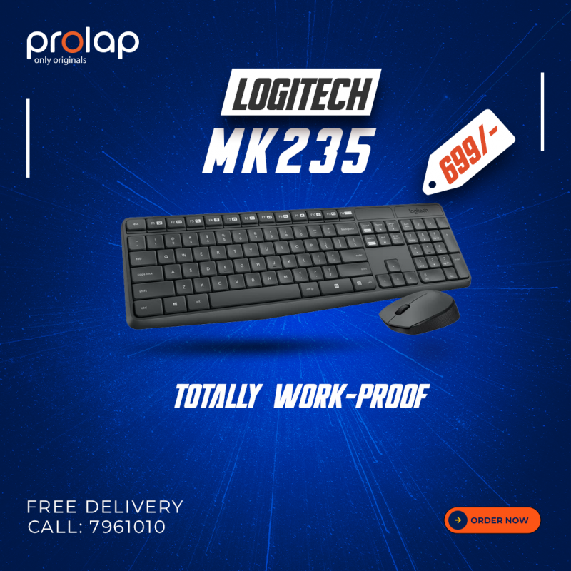 Logitech MK235 Wireless Keyboard & Mouse Combo